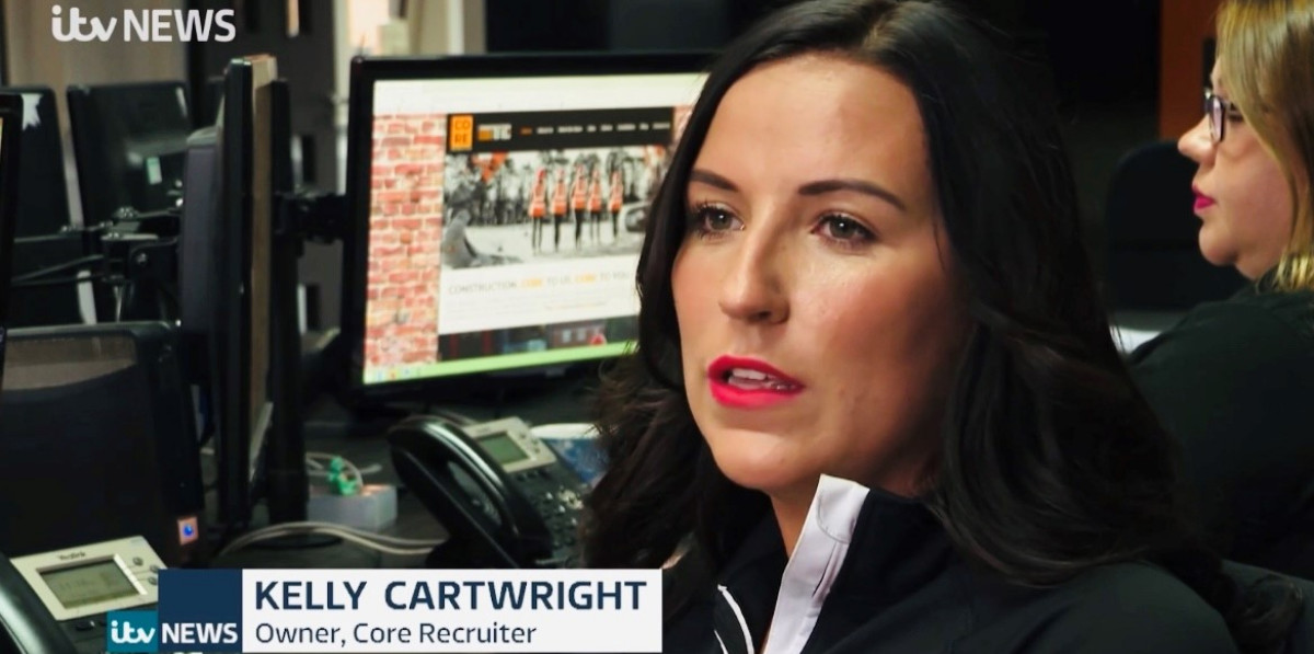 ITV News Anglia - Kelly Cartwright Core Recruiter